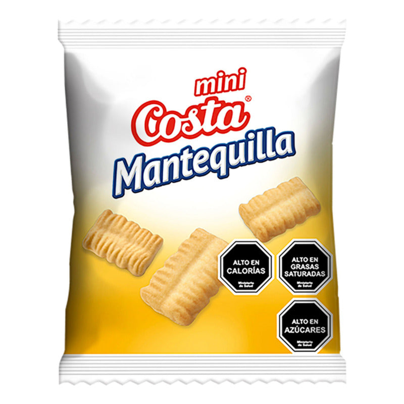 Galletas Mini Mantequilla, Costa (p/colación) - Pack De 10un