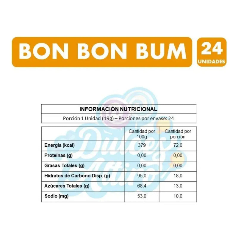 Coyac Bon Bon Bum Sabores Surtidos - Colombina (24 Unidades)