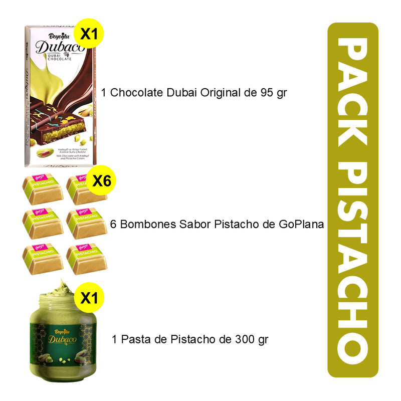 Chocolate Dubai + Pasta De Pistacho + Mini Bombones Pistacho