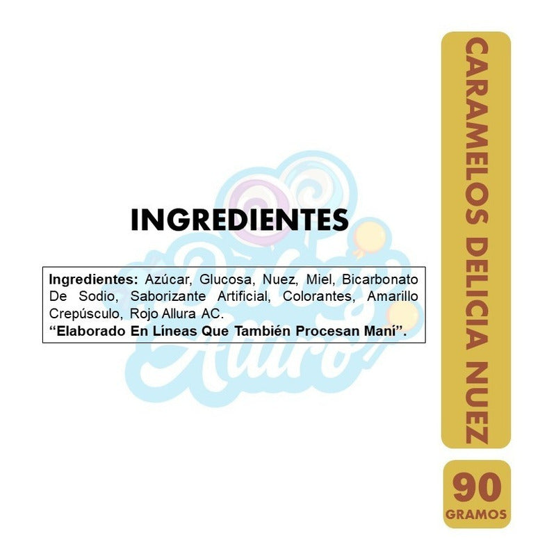 Caramelos - Delicias De Nuez 90 Gr