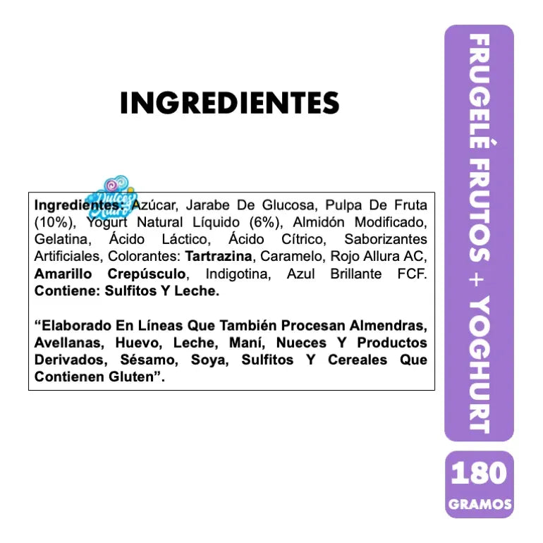 Frugelé Sabor Frutos + Yoghurt De Ambrosoli (bolsa De 180gr)