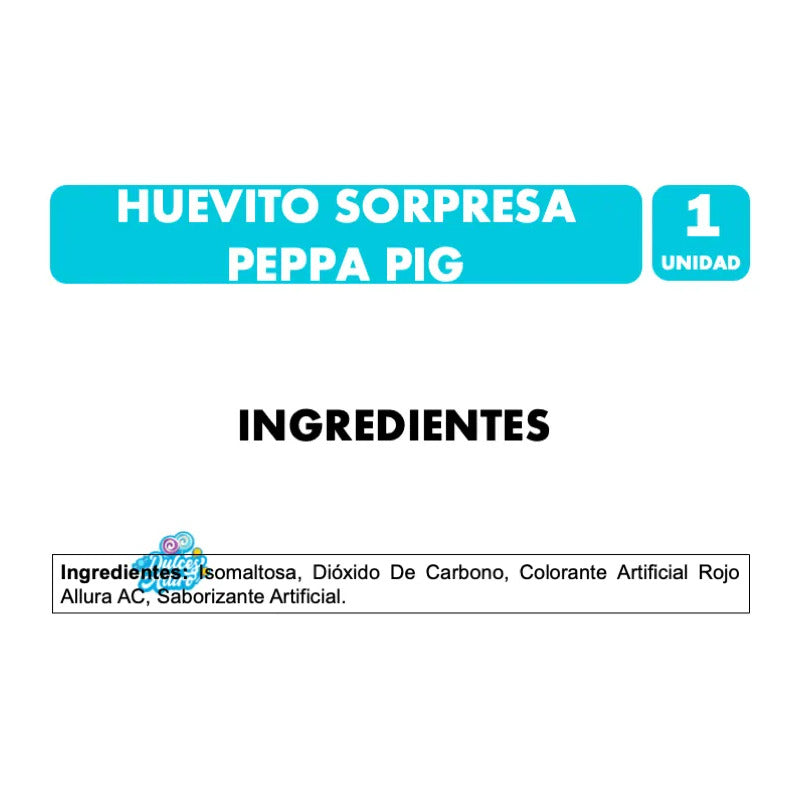 Huevitos Coleccionables Peppa Pig Brickell Candy Sin Azúcar