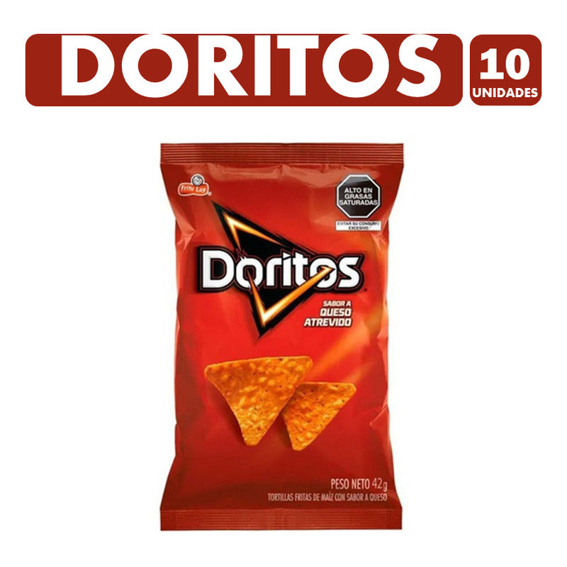 Doritos Sabor Queso 42g De Evercrisp (pack Con 10 Unidades)