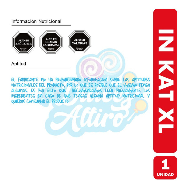 In Kat Xl - Chocolate Con Arroz Crocante(tableta Con 90g)