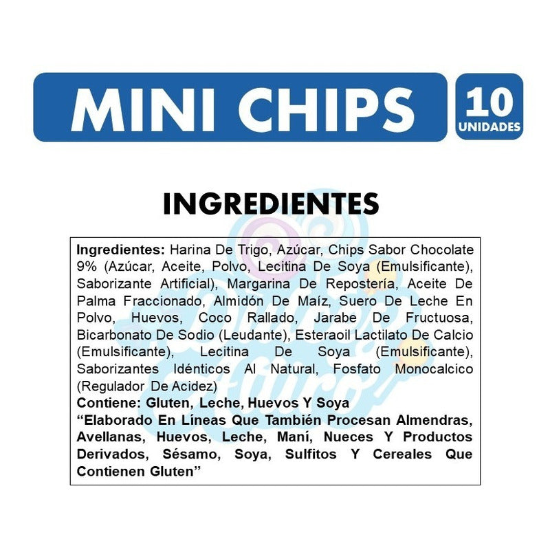 Galletas Mini Chips De Costa (para Colación) - Pack De 10un.