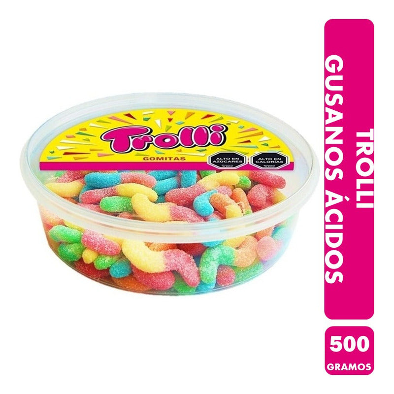 Trolli Gomitas Ácidas Con Forma De Gusanos(pote Con 500g)