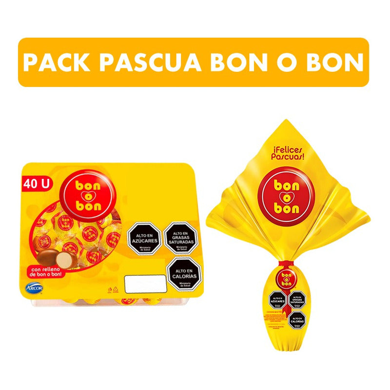 Pack Huevo Pañuelo Bon O Bon + Bandeja De Huevitos Bon O Bon