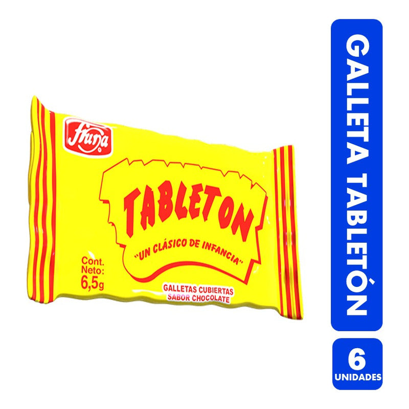 Galletas Tabletón Para Colación De 50gr (pack De 6 Unidades)