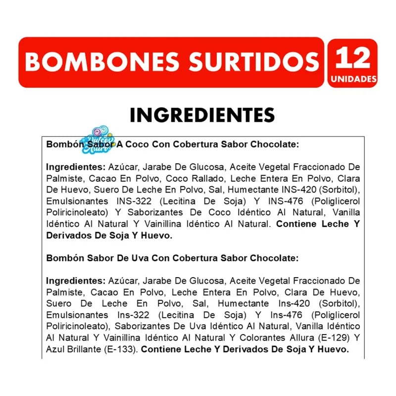 Bombones Surtidos Bel Con Cobertura Sabor Chocolate (108g)