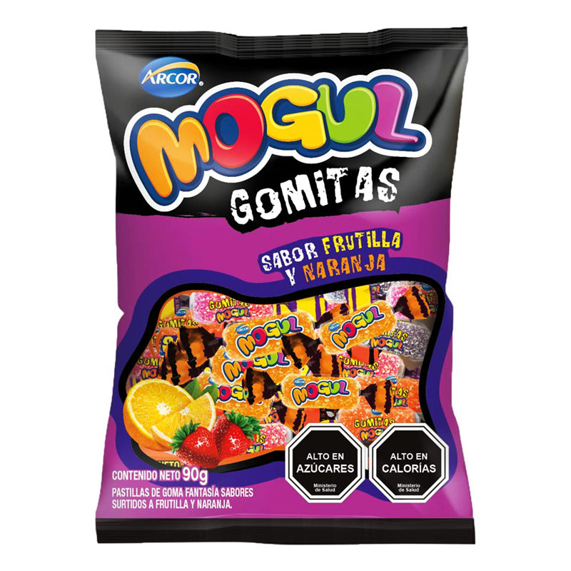 Gomitas Mogul Sabor Frutilla Y Naranja (bolsa De 90 Gramos)