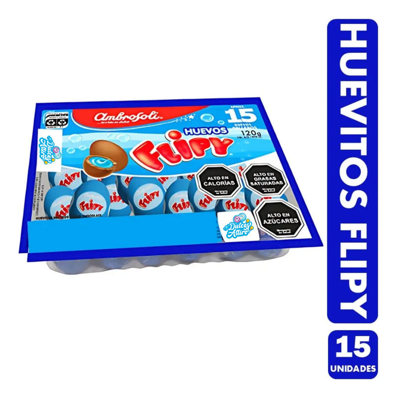 Huevos De Pascua Flipy - Sabor Frutal (bandeja Con 15 Uni)