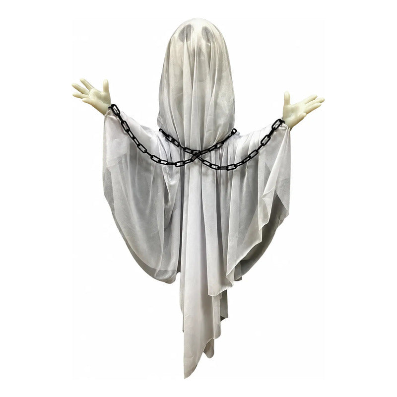Fantasma Animatronics Con Luz Y Sonido Decoración Halloween