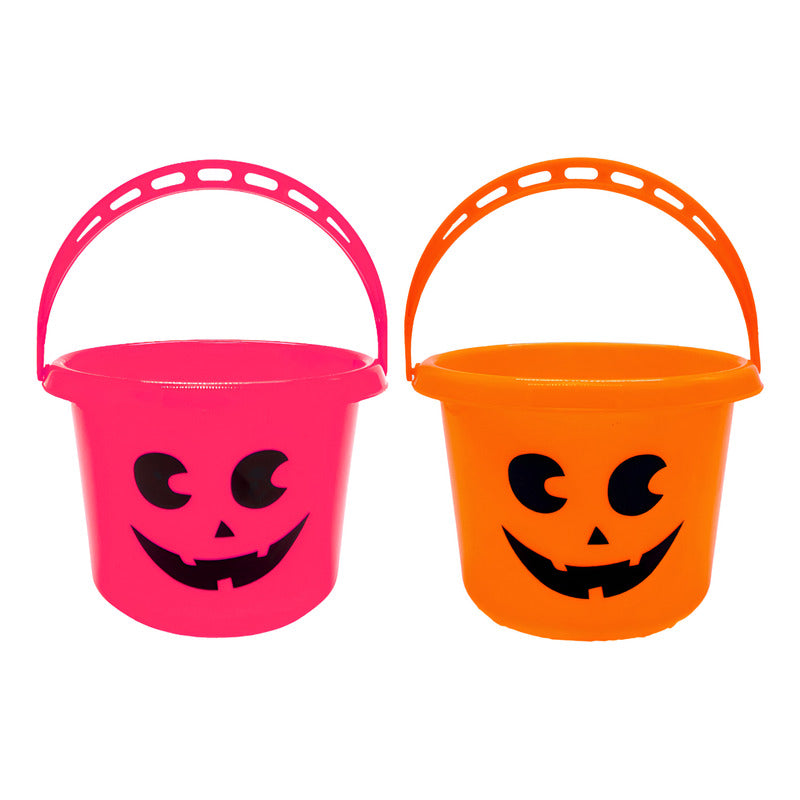 Baldes Calabaza De Halloween Recipiente De Dulces Pack 2 Un