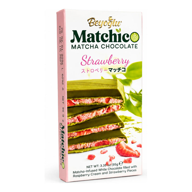 Dubai Matchico Strawberry Matcha Chocolate - Barra 95g