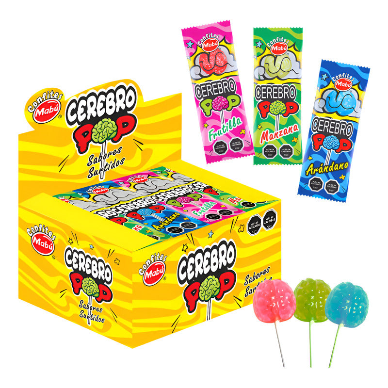 Coyacs Cerebro Pop En Forma De Cerebro De Mabú (24 Uni)