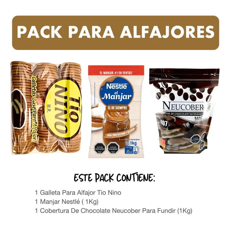 Pack Para Preparar Alfajores Caseros - Kit Premium