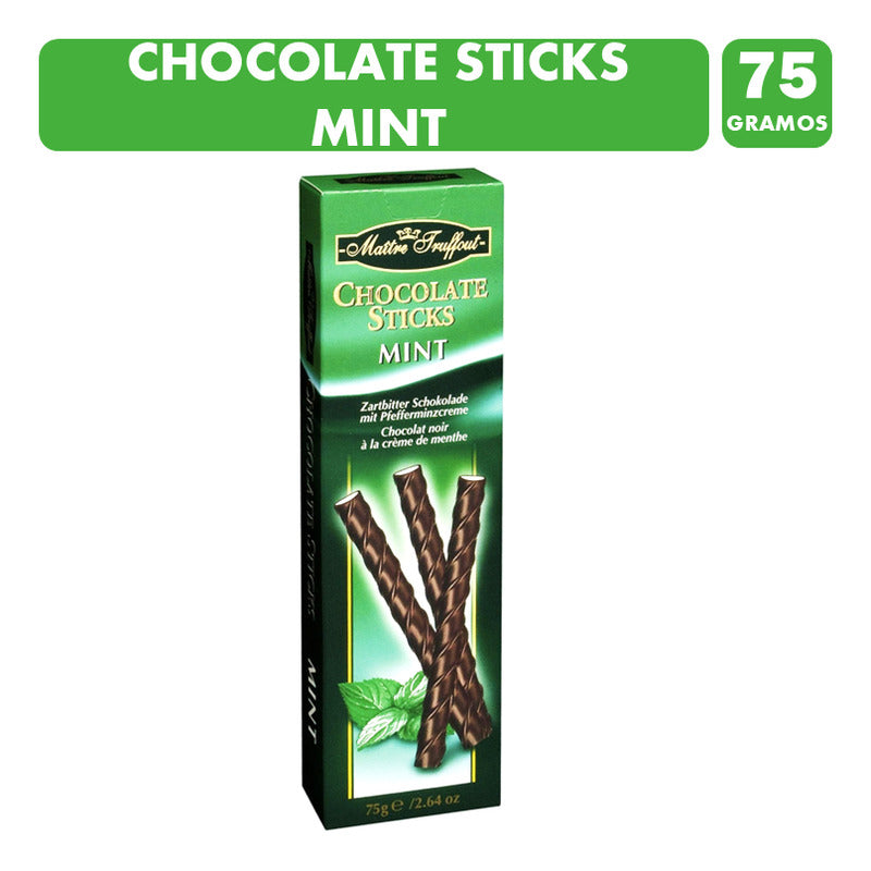 Chocolate Stick Menta En Forma De Tubo Maitre Truffout (75g)