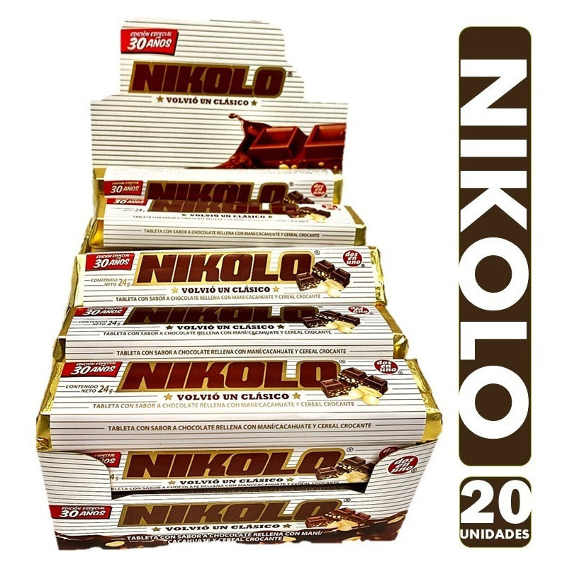 Chocolate Nikolo Arcor (contiene 20 Unidades)