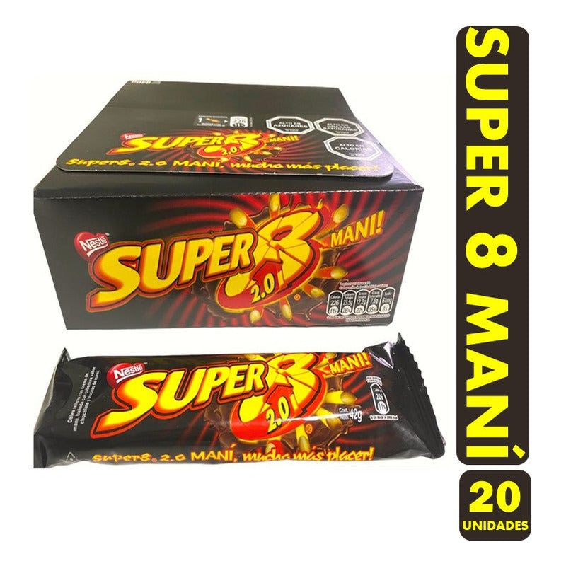 Super 8 2.0 Mani De Nestle (caja Con 20 Unidades)