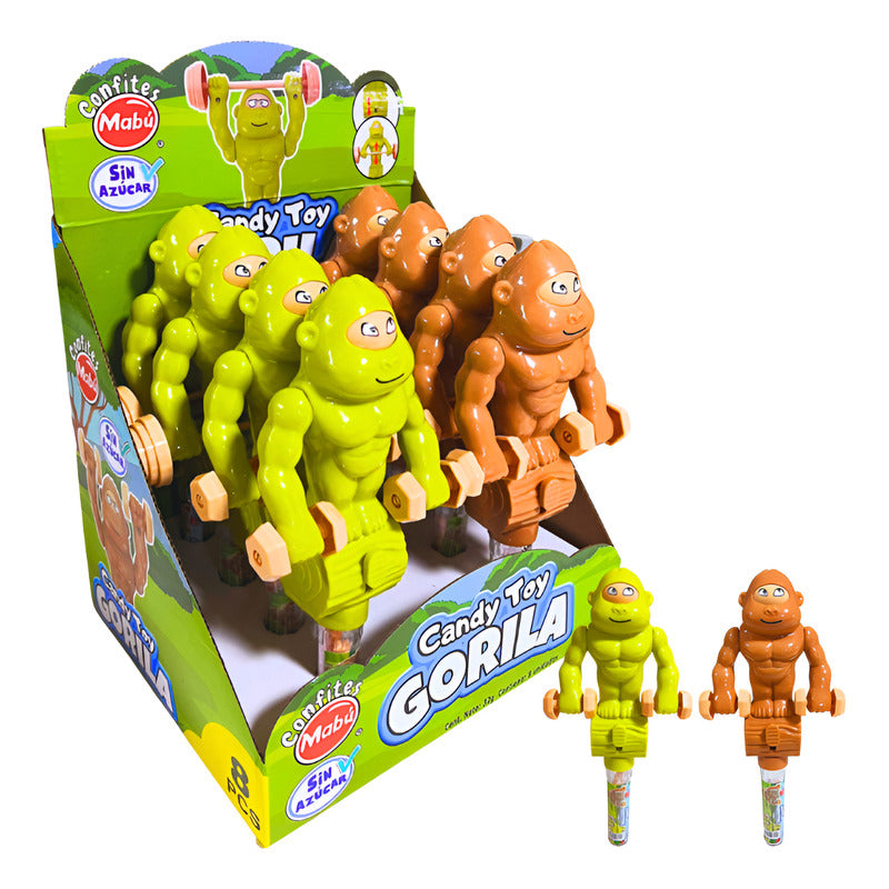 Juguetes Para Cumpleaños - Candy Toy Gorila De Mabú (8 Uni)