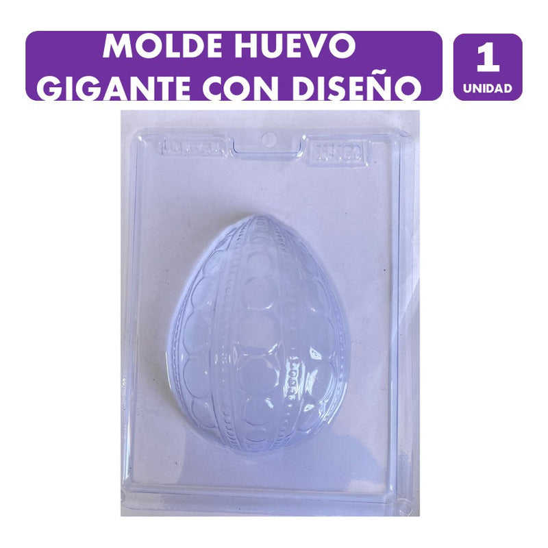 Molde De Huevo Gigante Con Diseño De Acetato De 15cm Alto