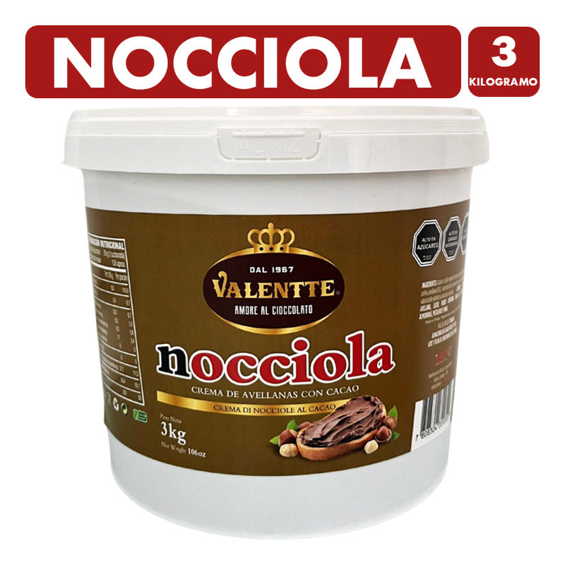 Crema De Avellanas Nocciola De Valentte (pote Con 3 Kg)