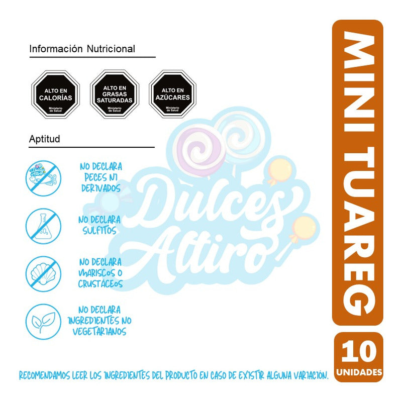 Galletas Mini Tuareg - Galletas Para Colación (pack De 10u)