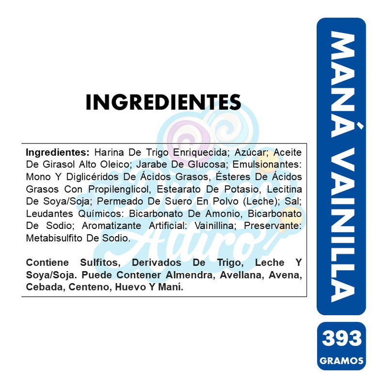 Galletas Dulces Sabor Vainilla -maná (paquete Con 393g)