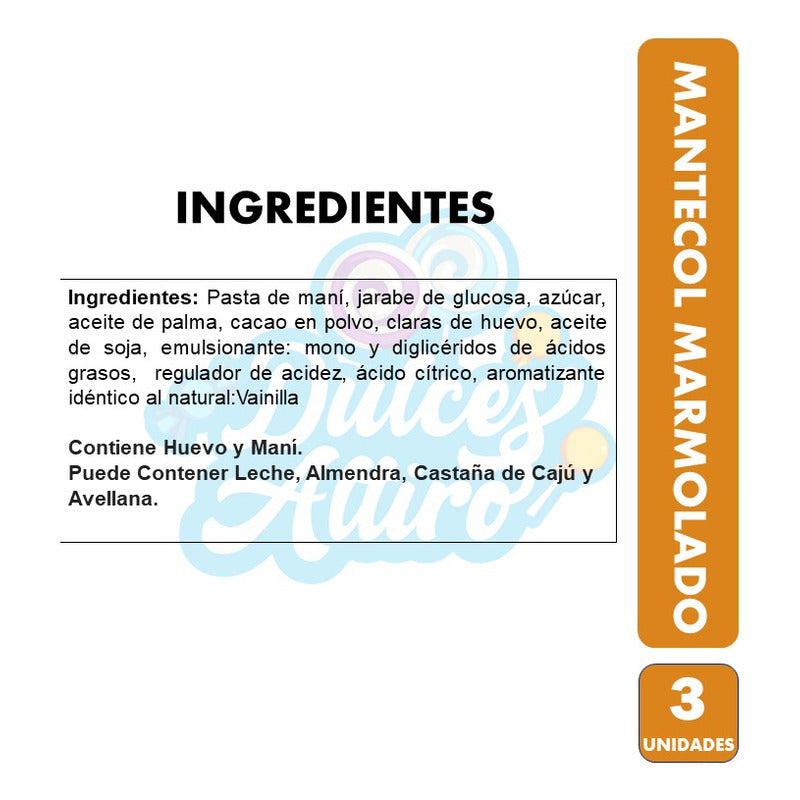 Mantecol Marmolado Con Cacao-sin Tacc (pack Con 3unidades)