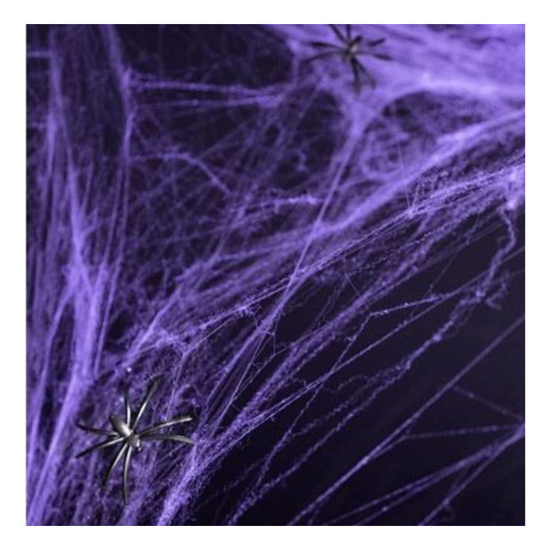 Telaraña Decorativa Morado Especial Halloween (20 Gramos)