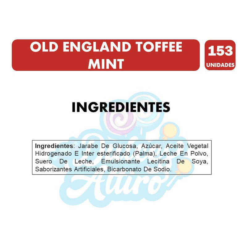 Old England Toffee Menta De Ambosoli 153 Un (bolsa Con 885g)