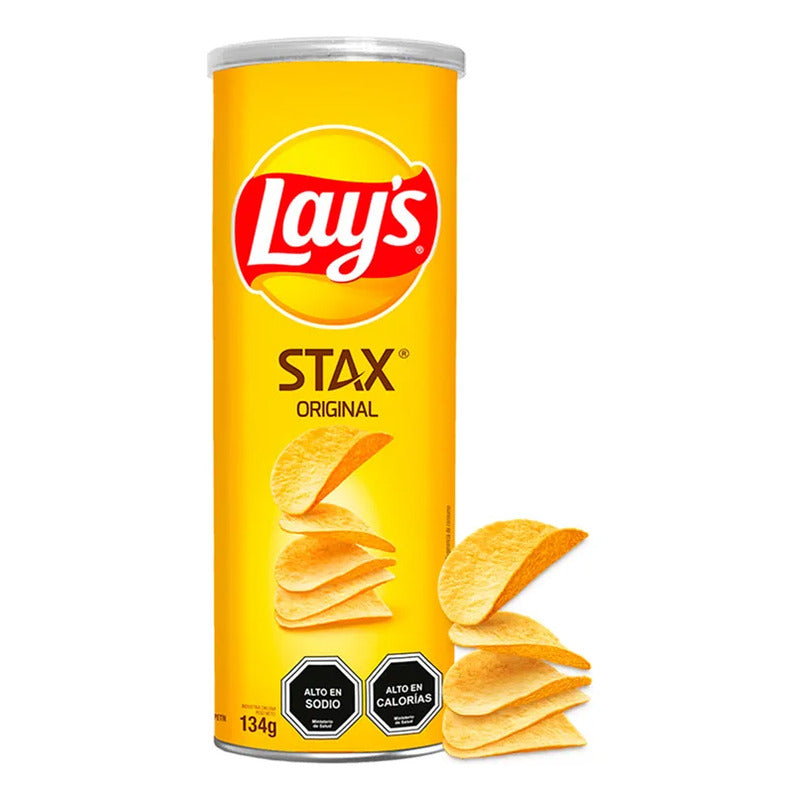 Papas Fritas Lays Stax Sabor Original En Tarro