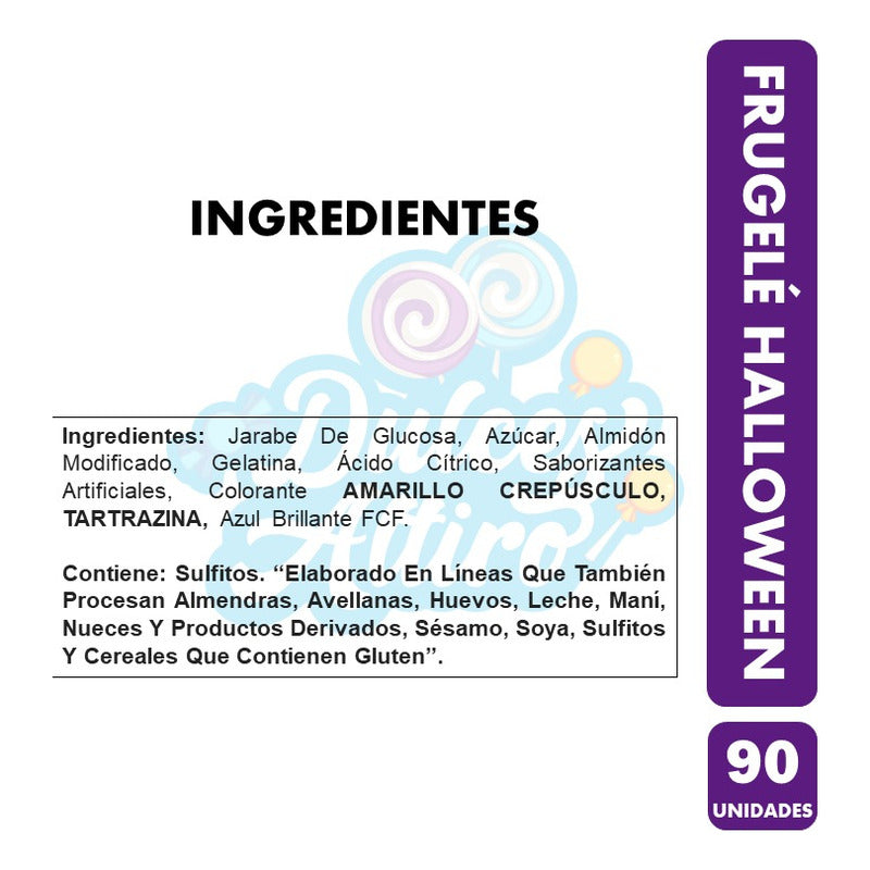 Dulces Halloween - Gomitas Halloween Frugele (90unidades)