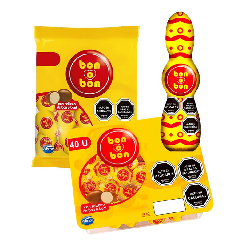 Pack Bon O Bon -bandeja De Huevitos -bolsa Huevitos -conejo