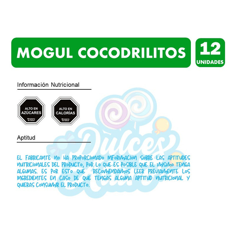 Caja Gomitas Arcor Mogul Cocodrilitos - Caja De 12 Unidades.