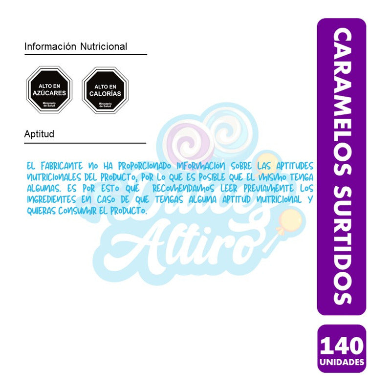 Dulces Halloween - Caramelos Surtidos Ambrosoli (140 Uni)
