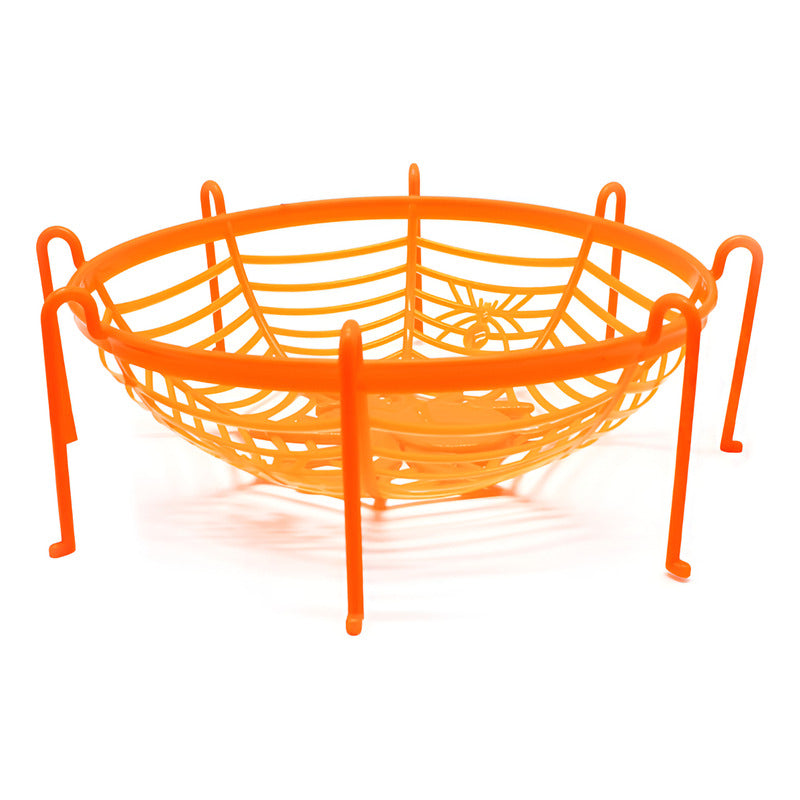 Bandeja Para Dulces Araña Naranja De Halloween Deco (uni)