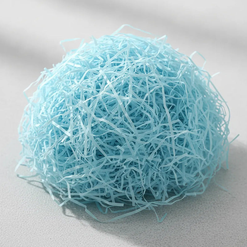 Pajita Para Rellenar Canastas De Pascua - Color Celeste