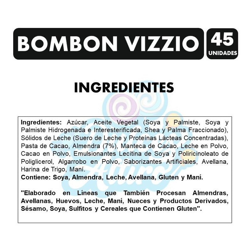 Vizzio En Bombones - Chocolates (caja Con 45 Unidades)