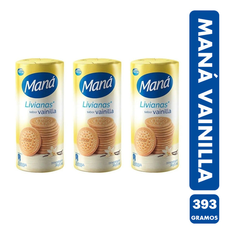 Galletas Dulces Sabor Vainilla -maná (paquete Con 393g)