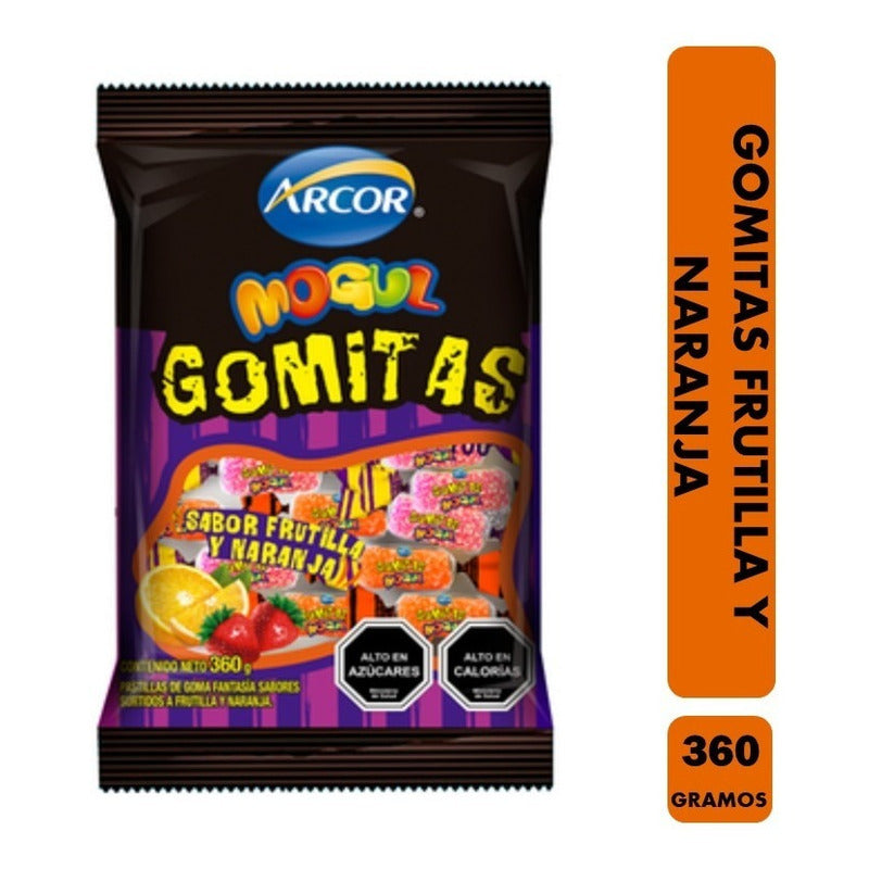 Gomitas Halloween De Frutilla Y Naranja Mogul(bolsa Con360g)
