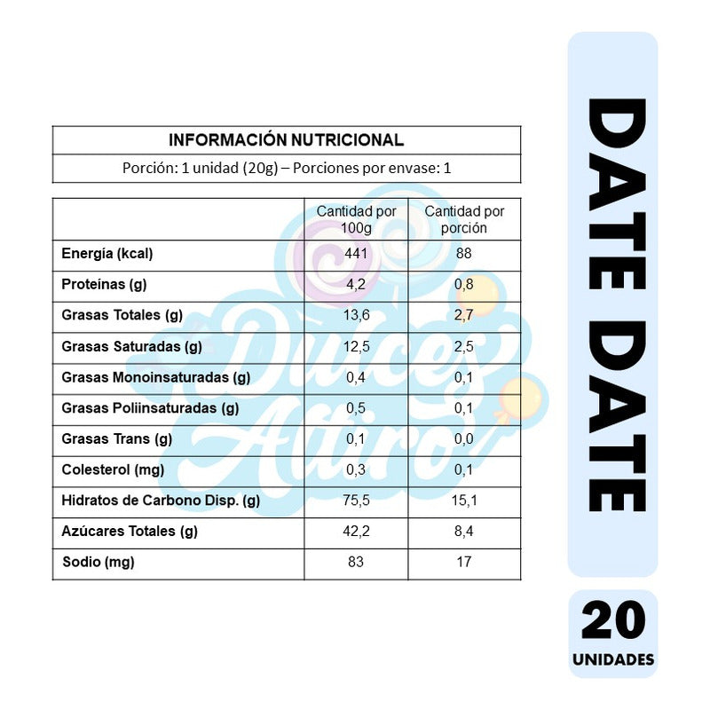 Date Date De Fruna - Marshmallows Con Chocolate (pack  20un)