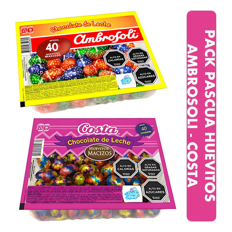Pack Pascua - Bandeja De Huevitos Ambrosoli + Costa