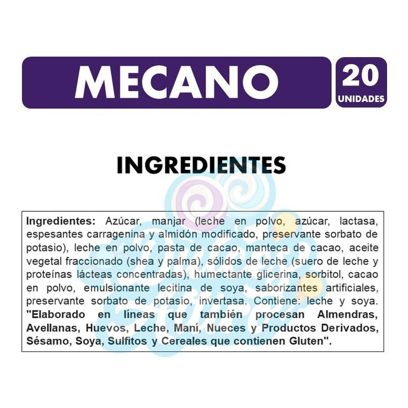 Chocolate Mecano (display De 20 Unidades 27 Gr C/u)