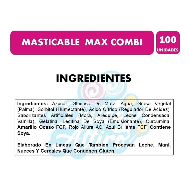 Max Combi - Masticables Colombina (bolsa Con 100 Unidades)