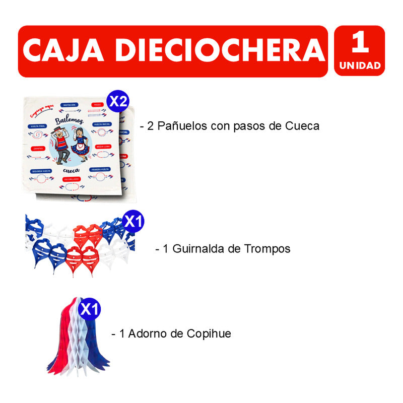 Caja Especial Fiestas Patrias - Kit De Juegos Y Decoración