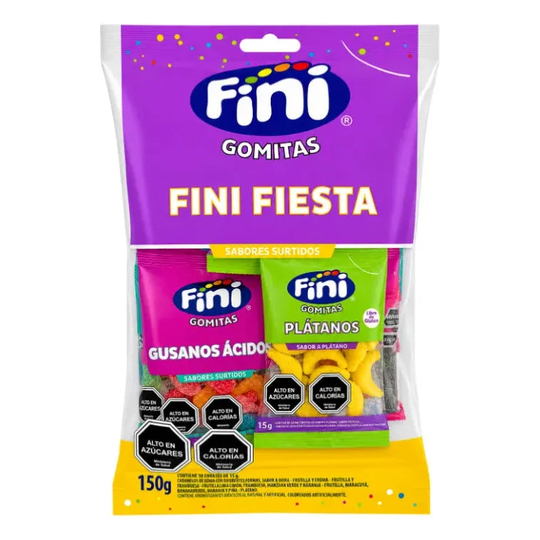 Gomitas Fini Fiesta Surtidas Para Cumpleaños (contiene 10un)
