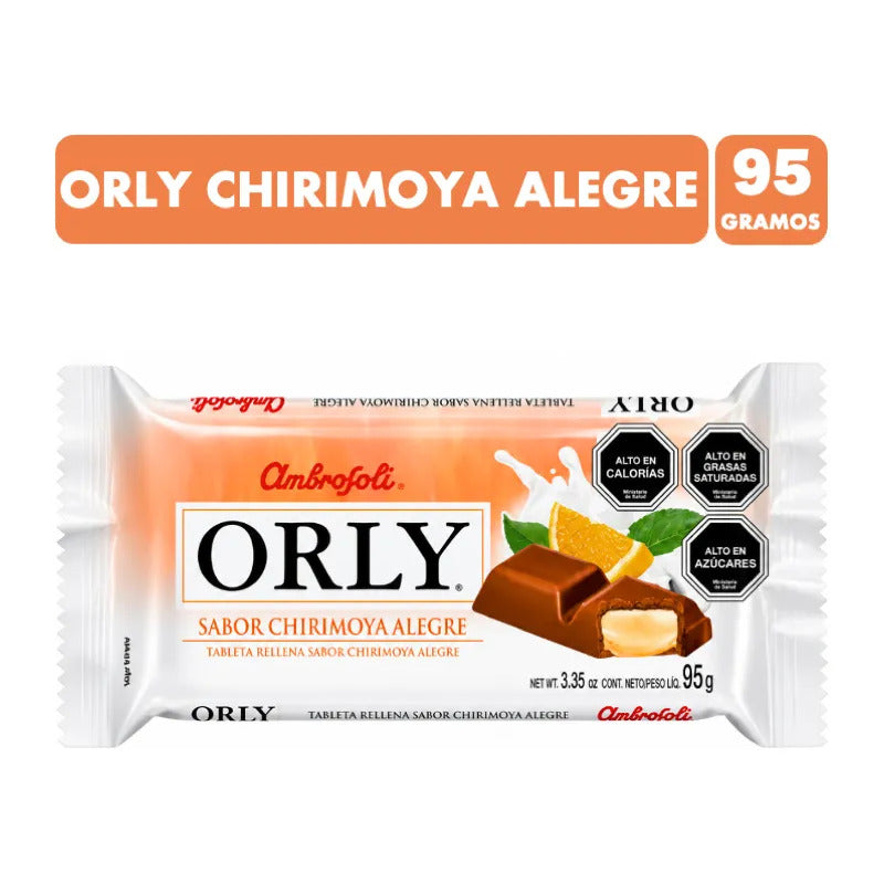Chocolate Orly Chirimoya Alegre De Ambrosoli (barra 95gr)