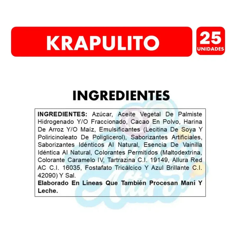Krapulito Bolitas Crujientes Con Cobertura Sabor Chocolate