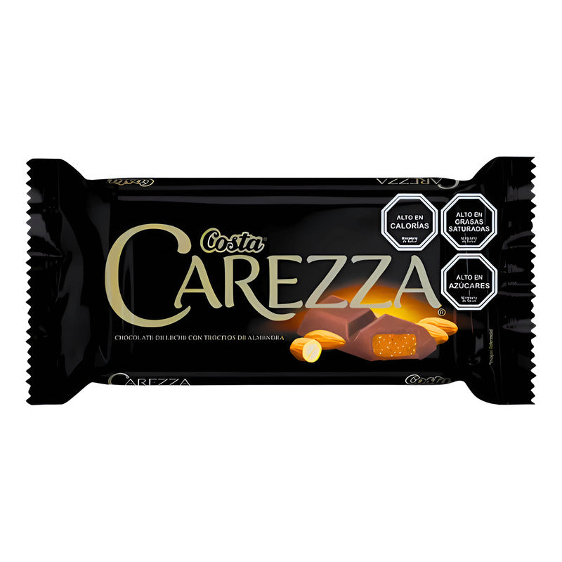 Chocolate Carezza Con Almendras De Costa (barra 95 Gramos)